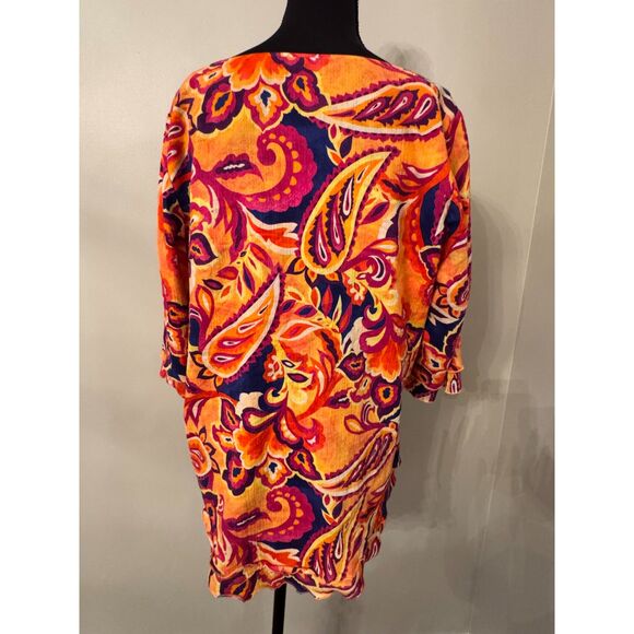 Soft Surroundings Multicolor Blouse • Layered Look • Bright & Artsy Vacation - Picture 5 of 9